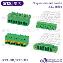 Stiftleiste Dinkle ESC381VM 06p mit Flanschsteckklemme